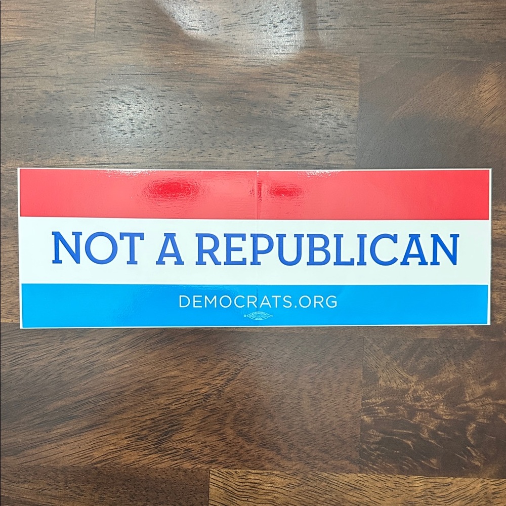 Red, White, and Blue Bumper Sticker